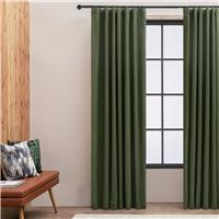 Habitat Linen Look Blackout Pencil Pleat Curtain - 183x168cm