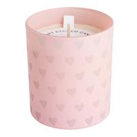 Argos Home Heart Etched Candle - Pink
