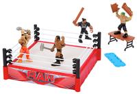 WWE Knuckle Crunchers Rebound Ring Playset & Figure