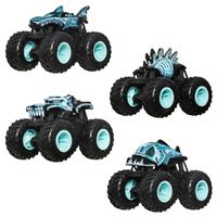 Hot Wheels Monster Trucks, 4-Pack of 1:64 Scale Toy Trucks