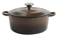 Habitat 3.3 Litre Cast Iron Casserole Dish - Chocolate