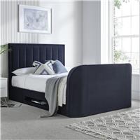 Time4Sleep Santorini Double Side Lift Ottoman TV Bed - Blue