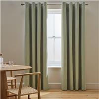 Habitat Blackout Eyelet Curtain - Sage Green - 137x117cm