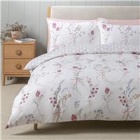 Argos Home Botanical Bows White Bedding Set - Double