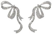 Liars & Lovers Rhinestone Bow Stud Earrings