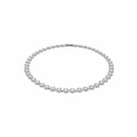 Swarovski Rhodium Plated Una Angelic Tennis Necklace