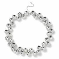 Freedom Silver Chunky Ball Necklace