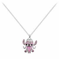 Disney Angel Crystal Charm Pendant Necklace