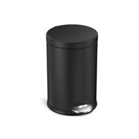 Simplehuman 4.5L Round Bathroom Pedal Bin - Black