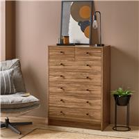 Argos Home Malibu 7 Drawer Chest - Walnut