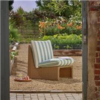 Habitat Ivy Stripe Rattan Accent Chair