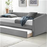 Time4Sleep Sanderson Single Guest Bed with Trundle - Grey