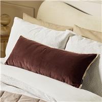 Habitat Lumbar Long Cushion - Coffee - 80x30cm
