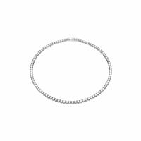 Swarovski Rhodium Plated Matrix Tennis Necklace