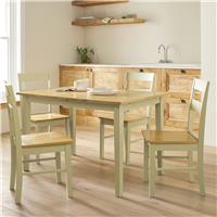 Argos Home Chicago Extend Cream Dining Table & 4 Chairs