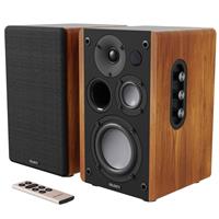 Majority D100 Bookshelf Bluetooth Speaker - Black & Brown