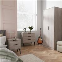 Welcome Talia 3 Piece 2 Door Wardrobe Set - Light Oak