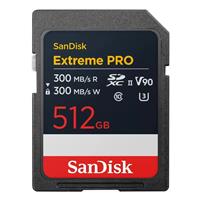 SanDisk Extreme Pro 300MBs SDXC Memory Card - 512GB