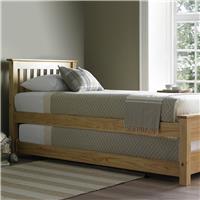 Time4Sleep Atlantis Single Guest Bed with Trundle - Oak