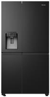 Hisense PureFlat RS818N4TFC American Fridge Freezer - Black