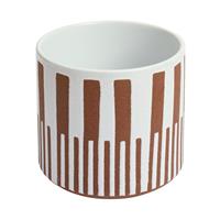 Habitat Terracotta Glaze Ceramic Orange Planter - Single