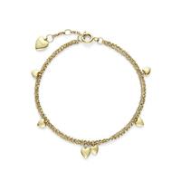 Olivia Burton Yellow Gold Mini Heart Bracelet