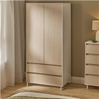 Argos Home Holland 2 Door 2 Drawer Wardrobe - Light Oak