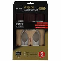Coral Aspire Oval Paint 6 Pieces Brush Set