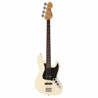 Vintage V49 Coaster Series Bass Guitar - Vintage White