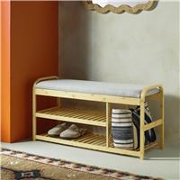 Habitat Apia 2 Shelves Shoe Bench - Natural