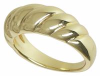 Liars & Lovers Gold Tone Twist Ring - Large