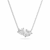Swarovski Rhodium Plated Heart Mesmera Chain Necklace
