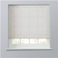 Little Black Book Bamboo White Roller Blind - 120cm