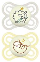 MAM Perfect Night 0-6 Months Soothers 2 Pack