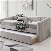 Time4Sleep Sanderson Single Guest Bed with Trundle - Beige