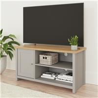 GFW Lancaster 2 Drawer Coffee Table and TV Unit - Grey
