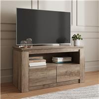 GFW Canyon 2 Drawer TV Unit - Natural
