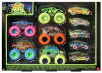 Hot Wheels Monster Trucks 10-Pack Glow-in-the-Dark Toy Cars