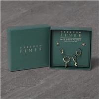 Freedom Gold Star Moon Pack of 6 Earrings