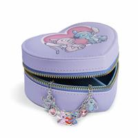 Disney Stitch & Angel Heart Jewellery Box and Bracelet Set
