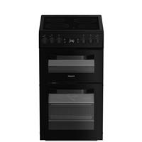 Hotpoint HDE5VDCB 50cm Double Oven Electric Cooker - Black