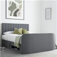 Time4Sleep Onelife Kingsize Side Lift Ottoman TV Bed - Grey