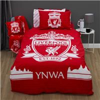 Liverpool FC Football Red & White Kids Bedding Set - Double