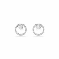 Swarovski Rhodium Plated Crystal Constella Stud Earrings