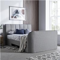 Time4Sleep Copenhagen Kingsize Ottoman TV Bed - Grey