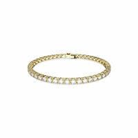 Swarovski Gold Tone Plated Matrix Tennis Bracelet