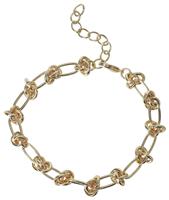 Liars & Lovers Gold Tone Stainless Steel Knot Bracelet