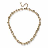 Freedom Gold Ball Link Chain Necklace