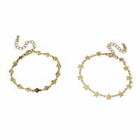 Freedom Gold Heart & Star Link Bracelets