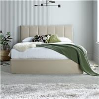 Time4Sleep Valencia Kingsize End Lift Ottoman Bed - Beige